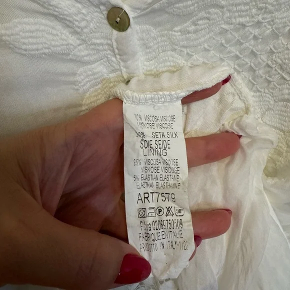 Elegant White Lace Women's Blouse - Picture 8 of 11